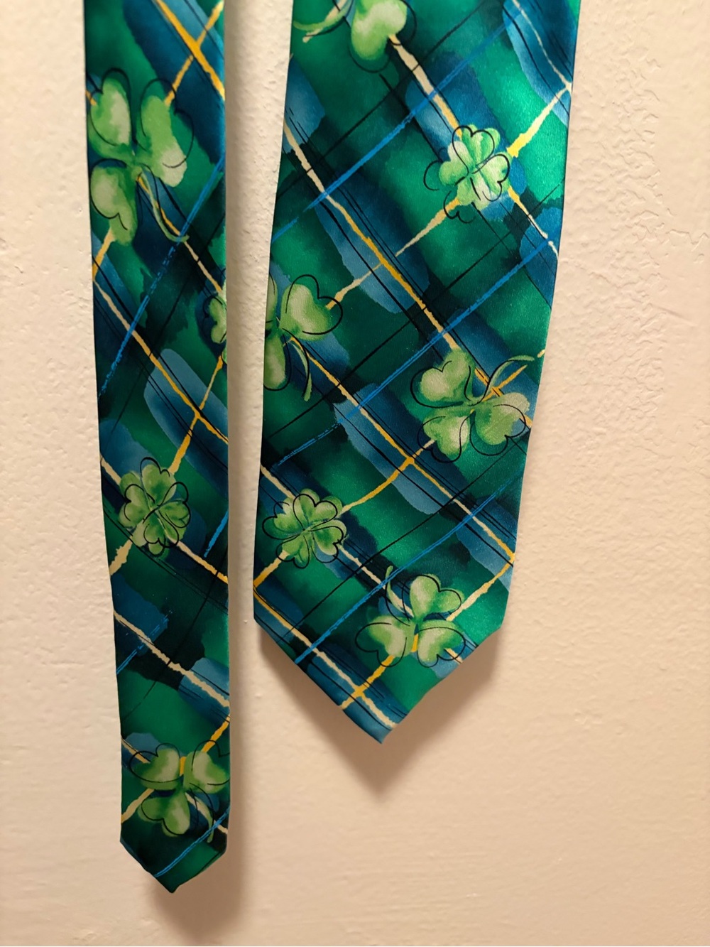 J. Garcia Malachite Valley Shamrock Tie